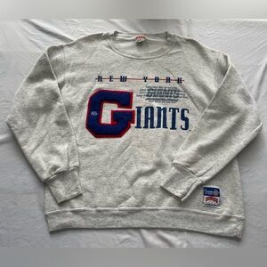 Vintage Rare New York Giants Sweater Mens Medium Nutmeg NFL Throwback Pullover